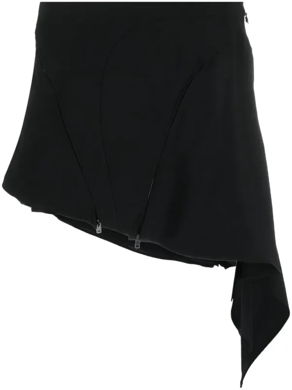 MUGLER ミニスカート Mugler ドレープ ミニスカート | ブラック | FARFETCH JP
