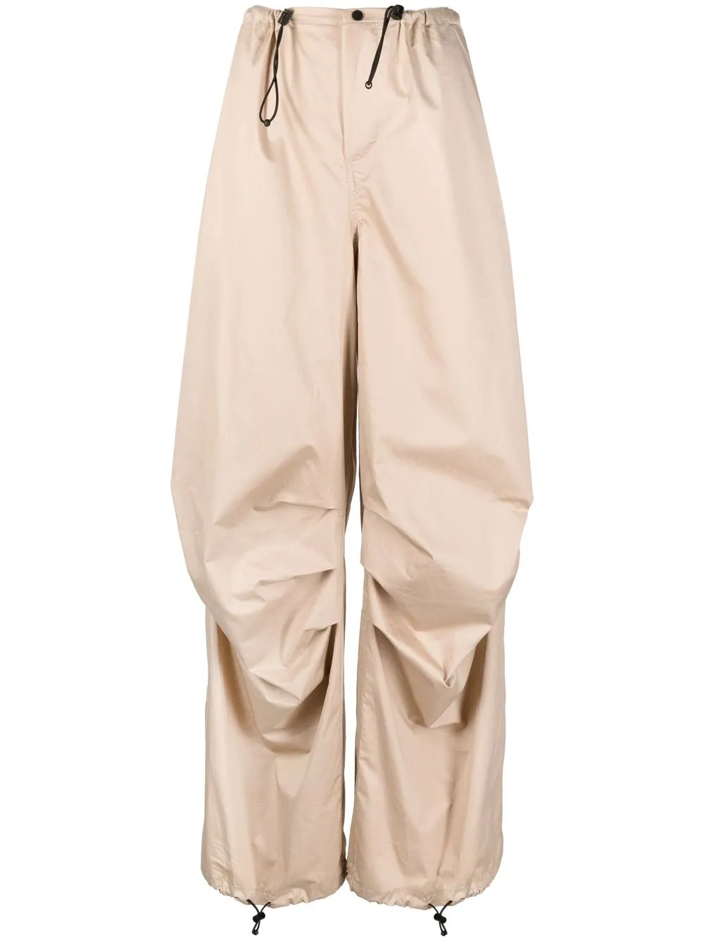 

The Mannei drawstring wide-leg trousers - Neutrals