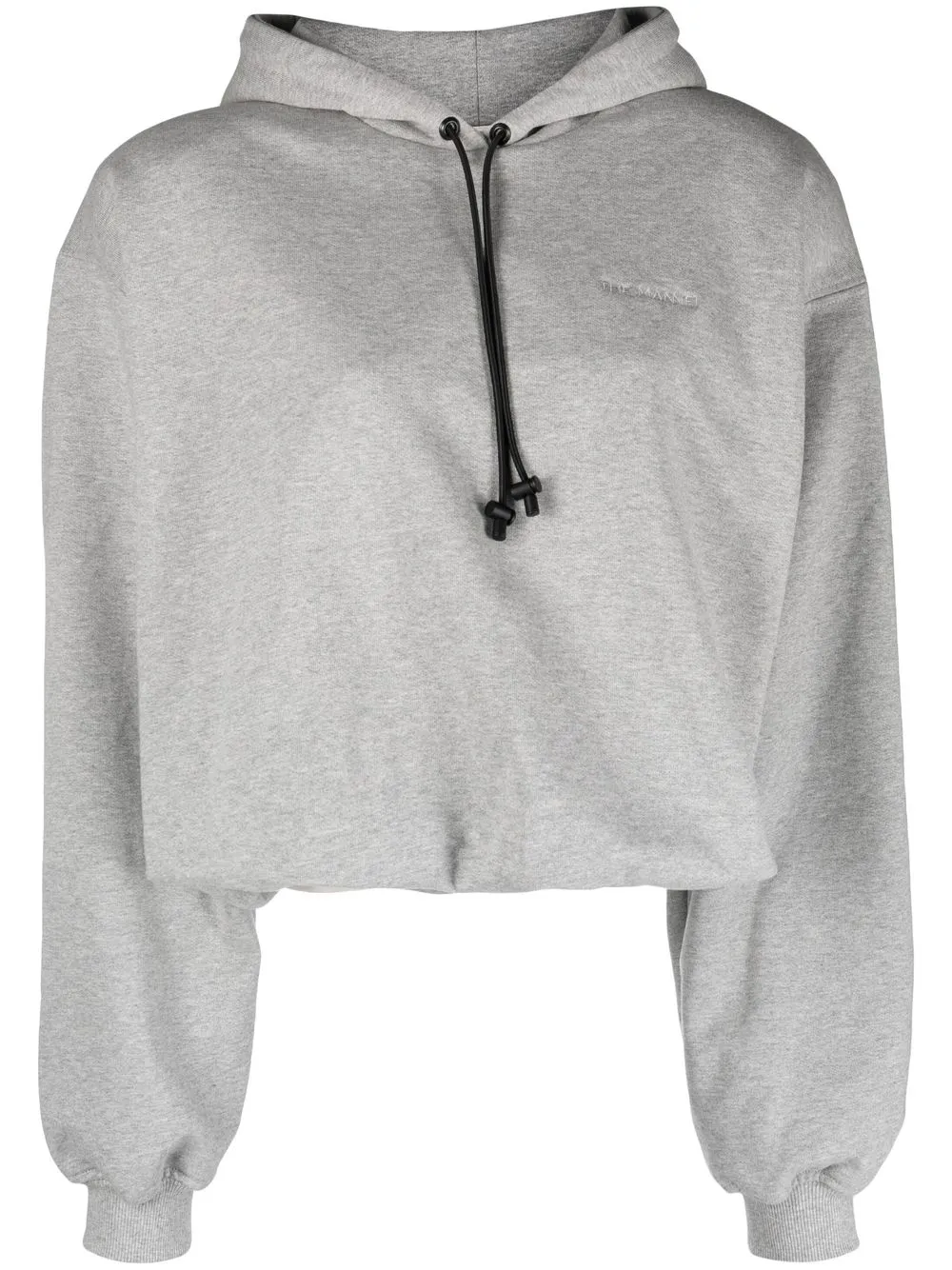 

The Mannei long-sleeved cropped hoodie - Grey