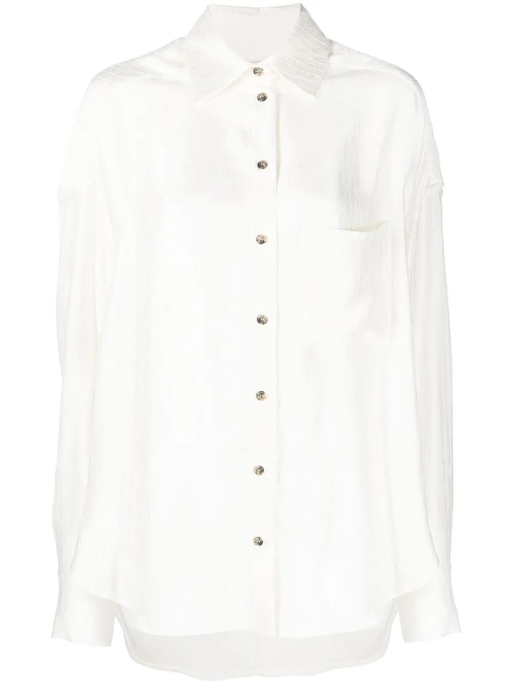 

The Mannei camisa con rayas verticales - Blanco