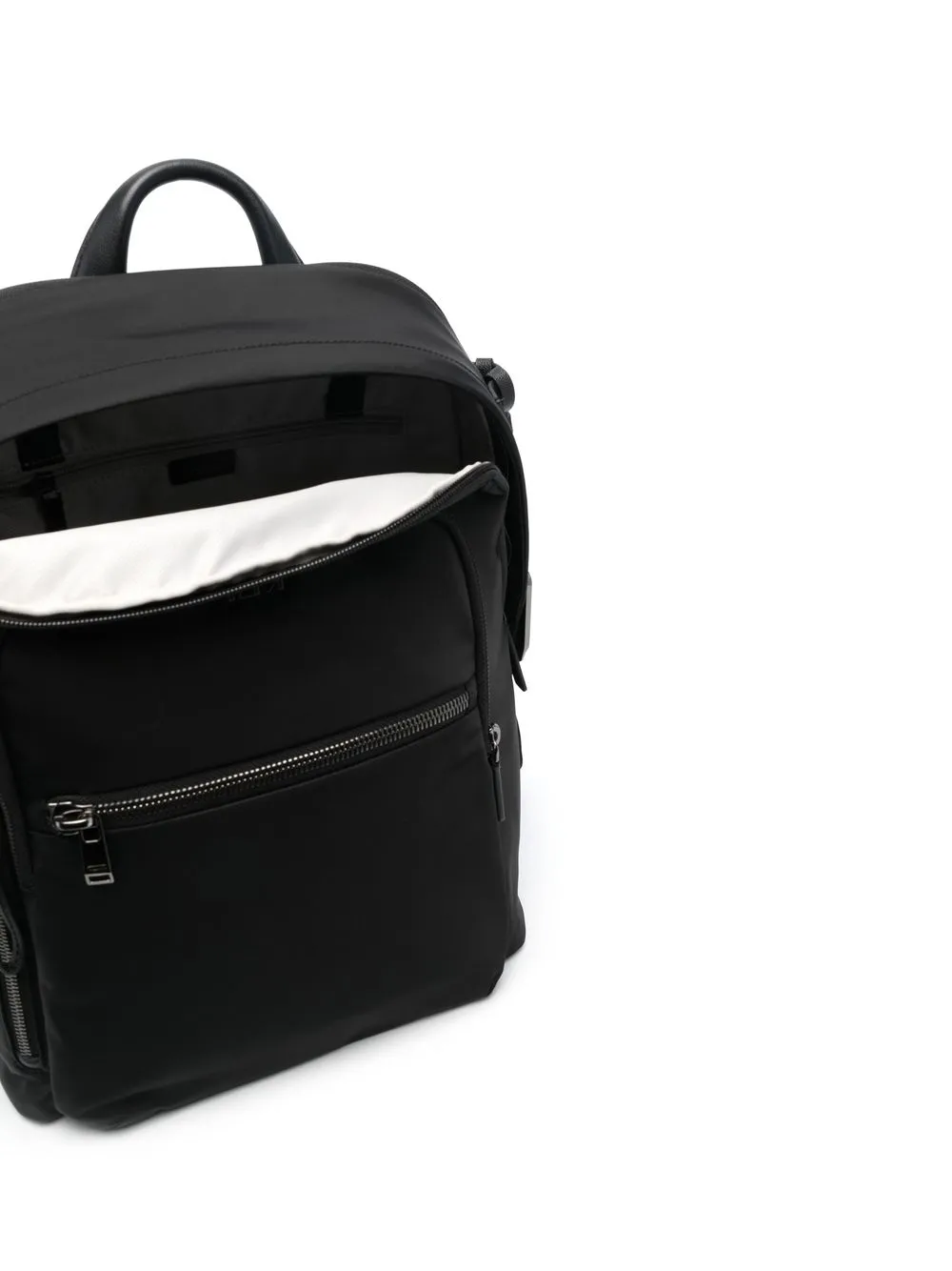 Tumi Logo-lettering Backpack In Black