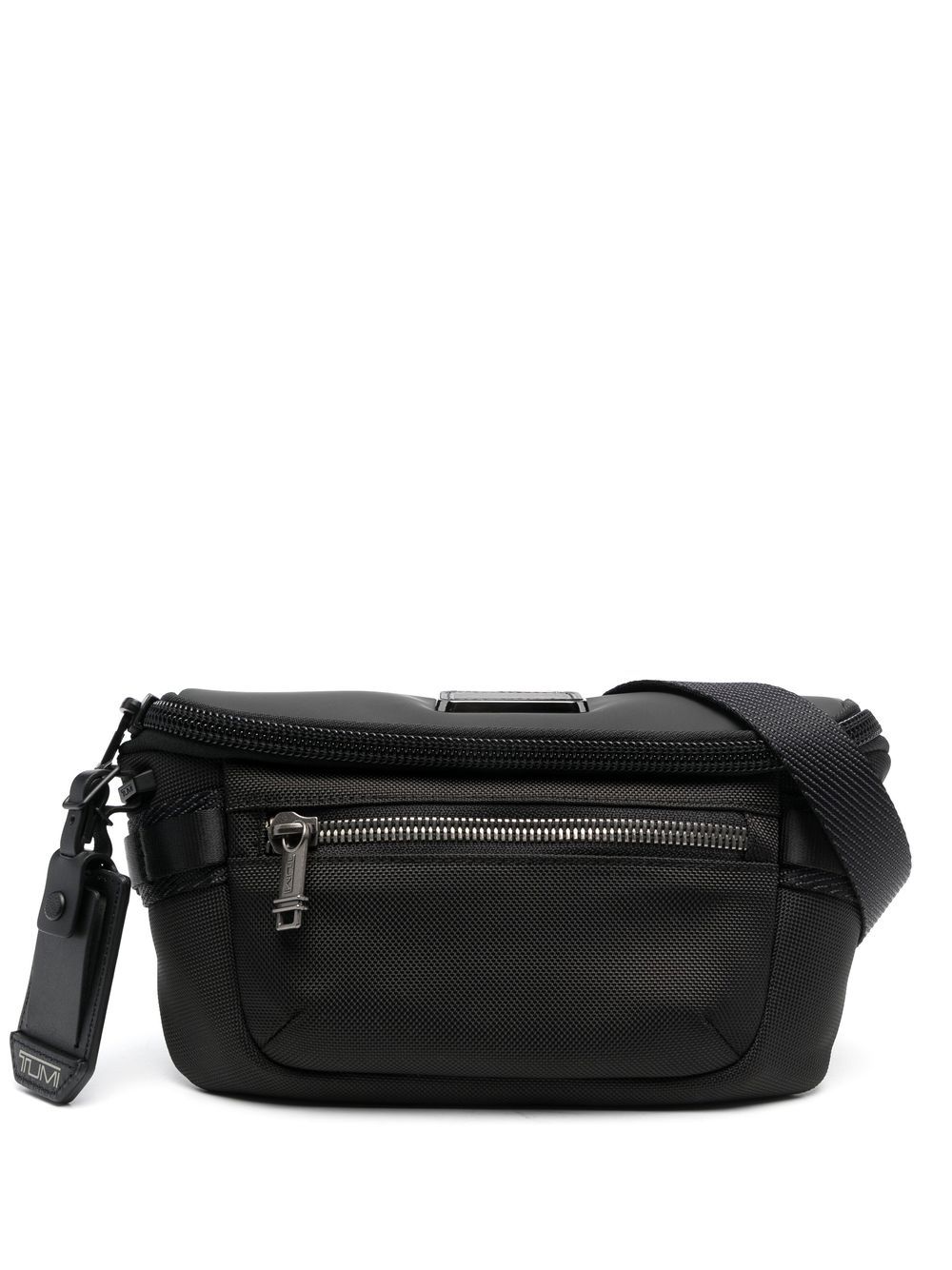 

Tumi logo-tag leather belt bag - Black