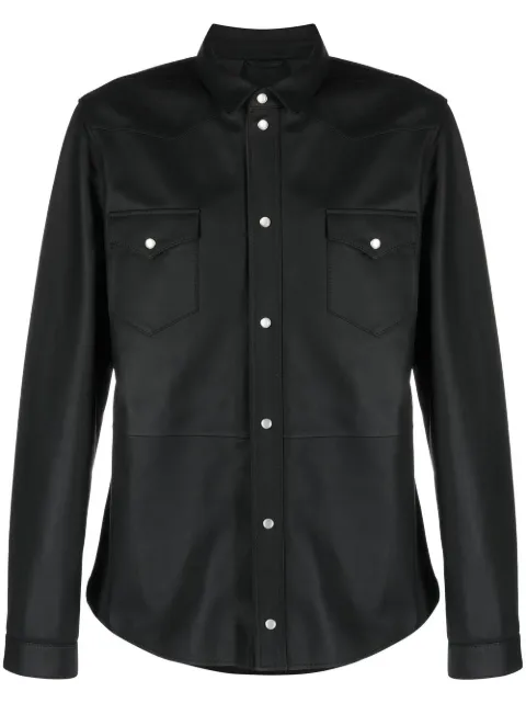 Desa 1972 longsleeved leather shirt
