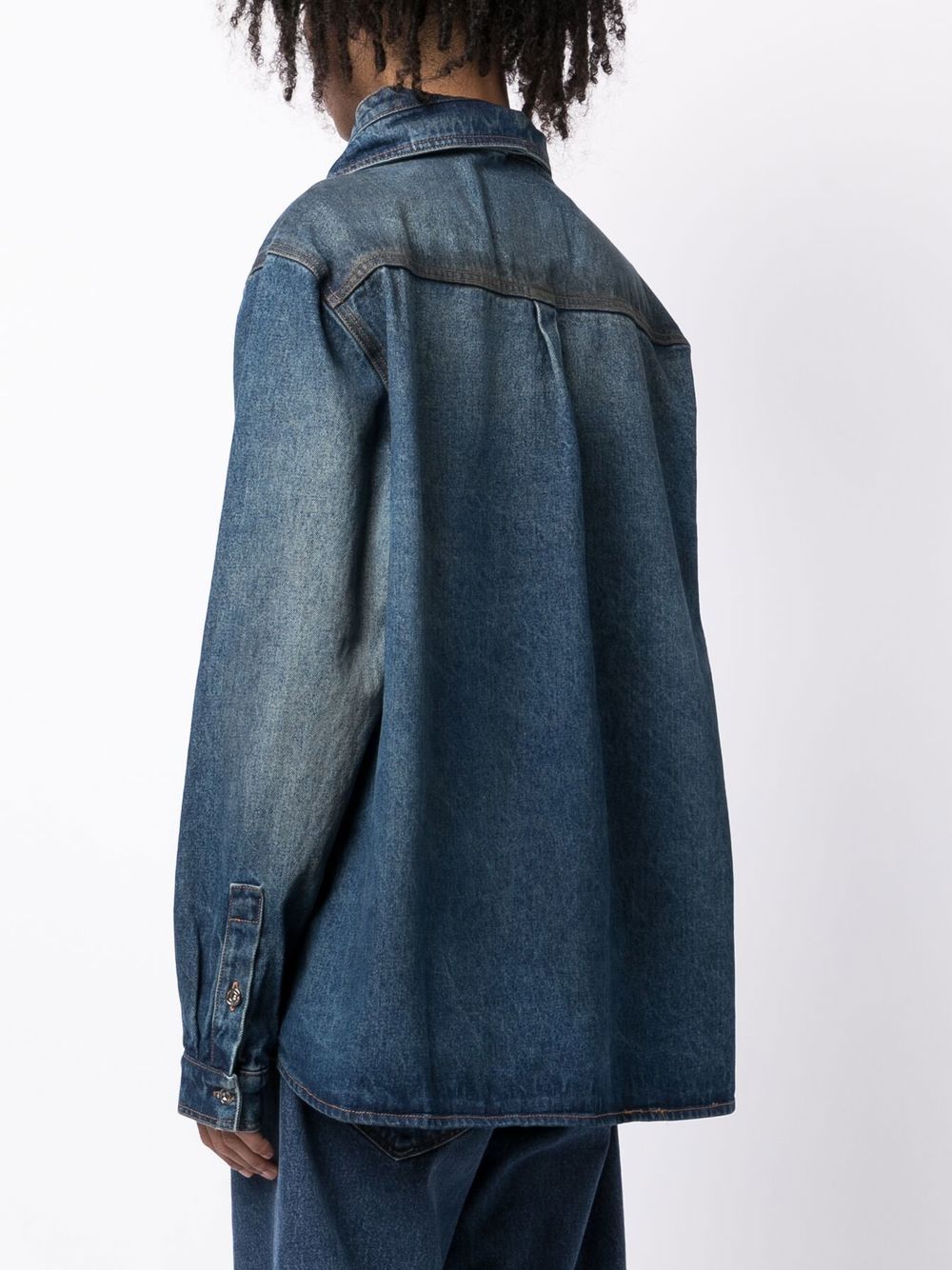 Y/Project double-collar Denim Shirt - Farfetch