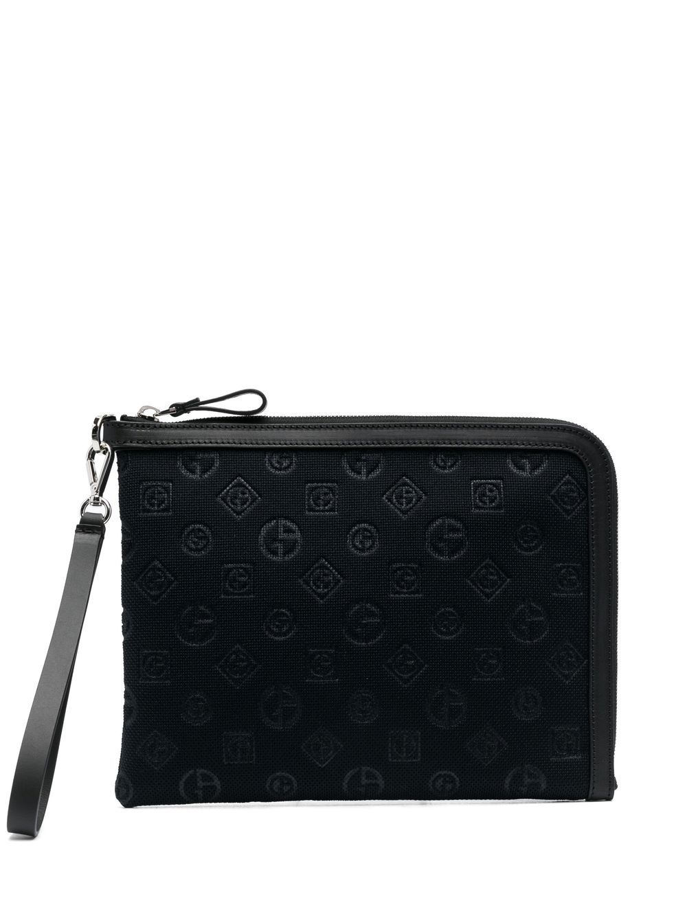 Gucci debossed-logo Laptop Bag - Black