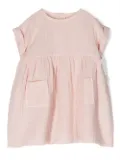 TEDDY & MINOU shortsleeved cotton dress - Neutrals