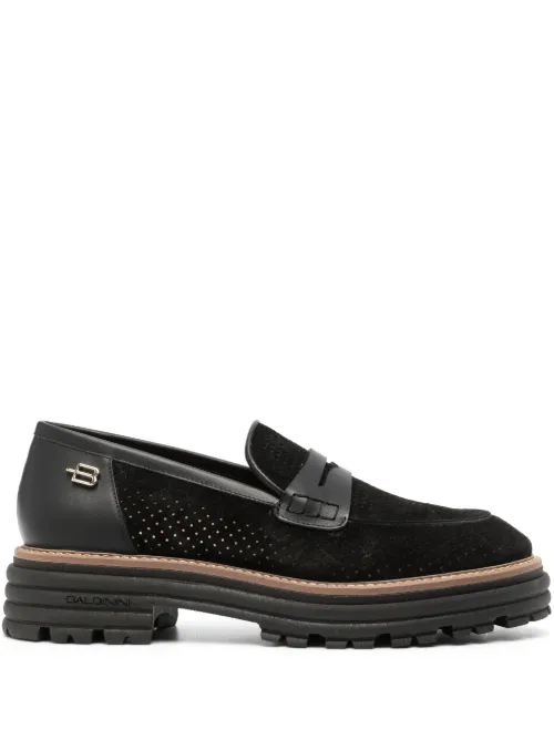 Mocassins en daim à perles - Baldinini - Modalova