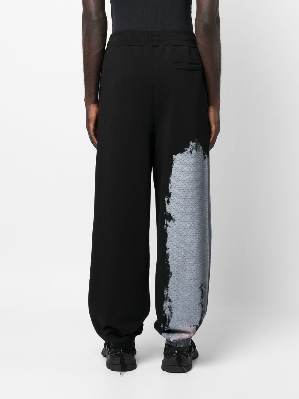 Shop A-cold-wall* Abstract-print Track Pants In Schwarz