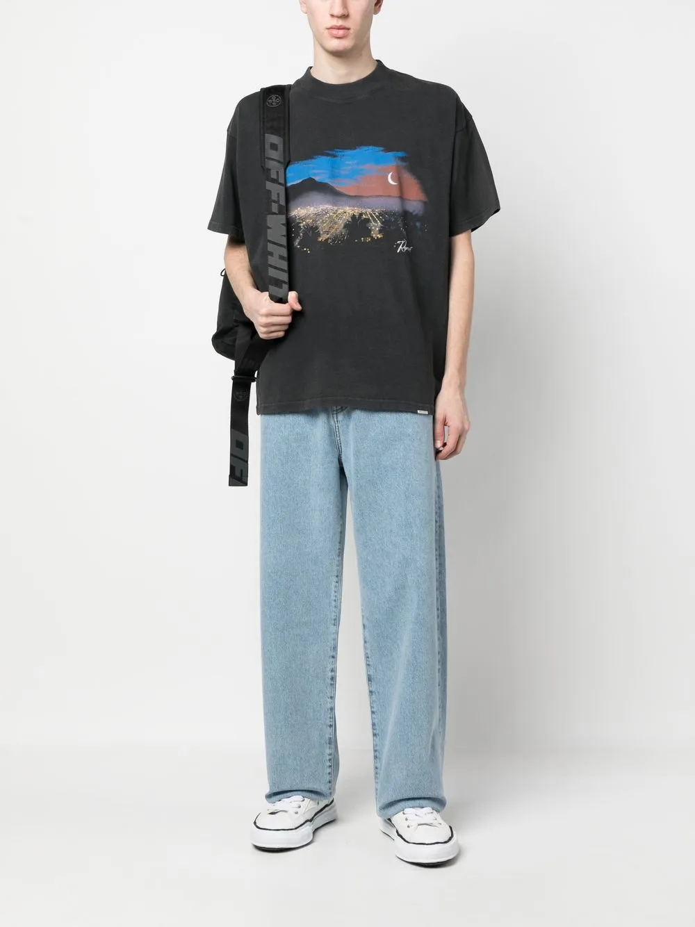 Represent T-shirt met print - Grijs