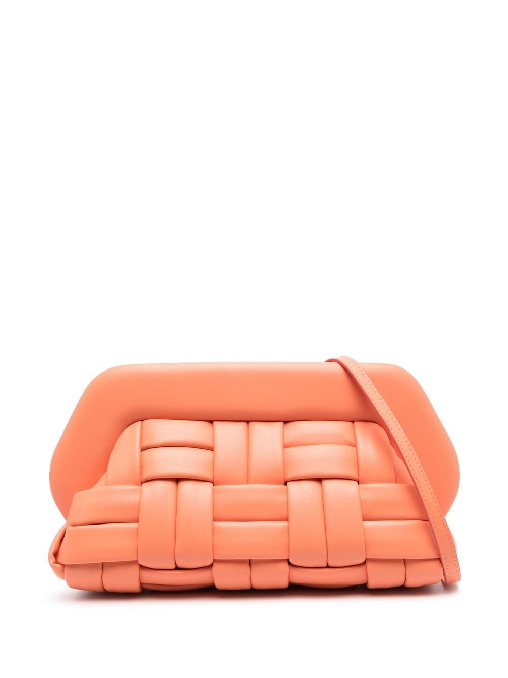 Shop Themoirè Bios Woven Clutch Bag In Orange