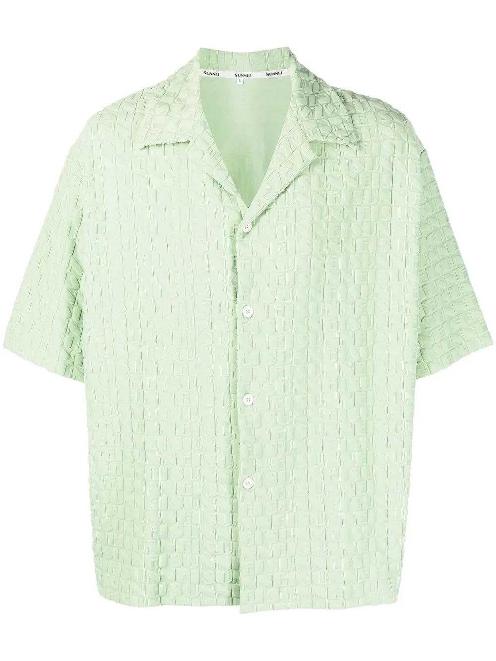 

Sunnei embossed-logo short-sleeved shirt - Green