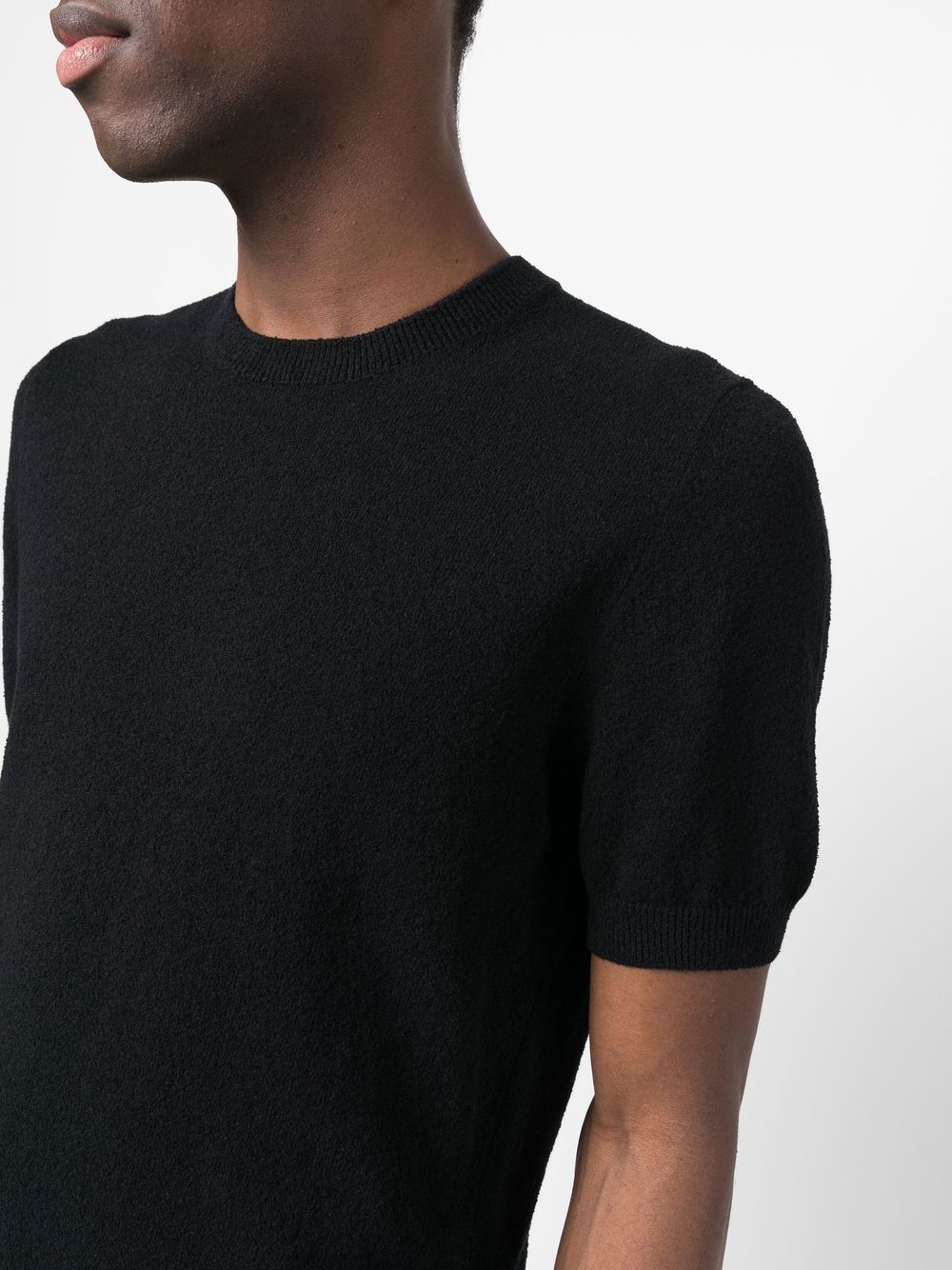 Shop Fileria Jersey Short-sleeved Polo Shirt In Black