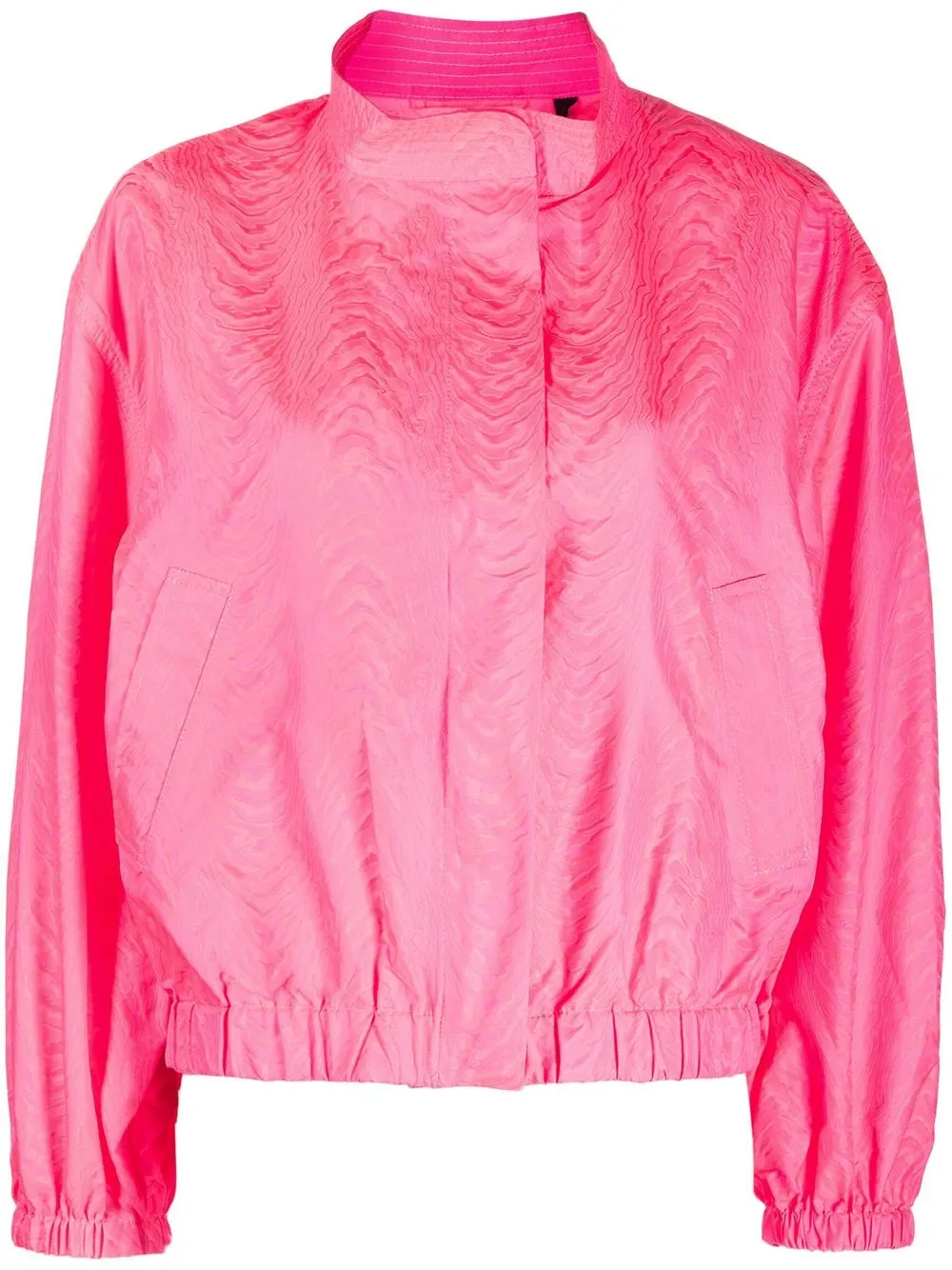 

Essentiel Antwerp Drugs patterned-jacquard bomber jacket - Pink