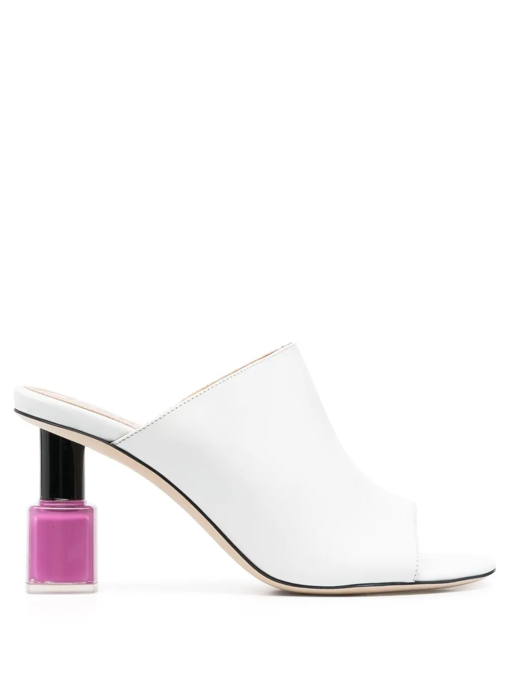 

LOEWE nail-polish heel mules - White