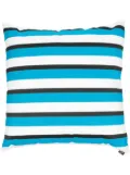 Fornasetti stripe pattern cushion - Blue