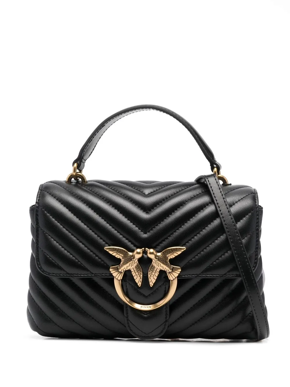 

PINKO quilted Love Bird tote bag - Black