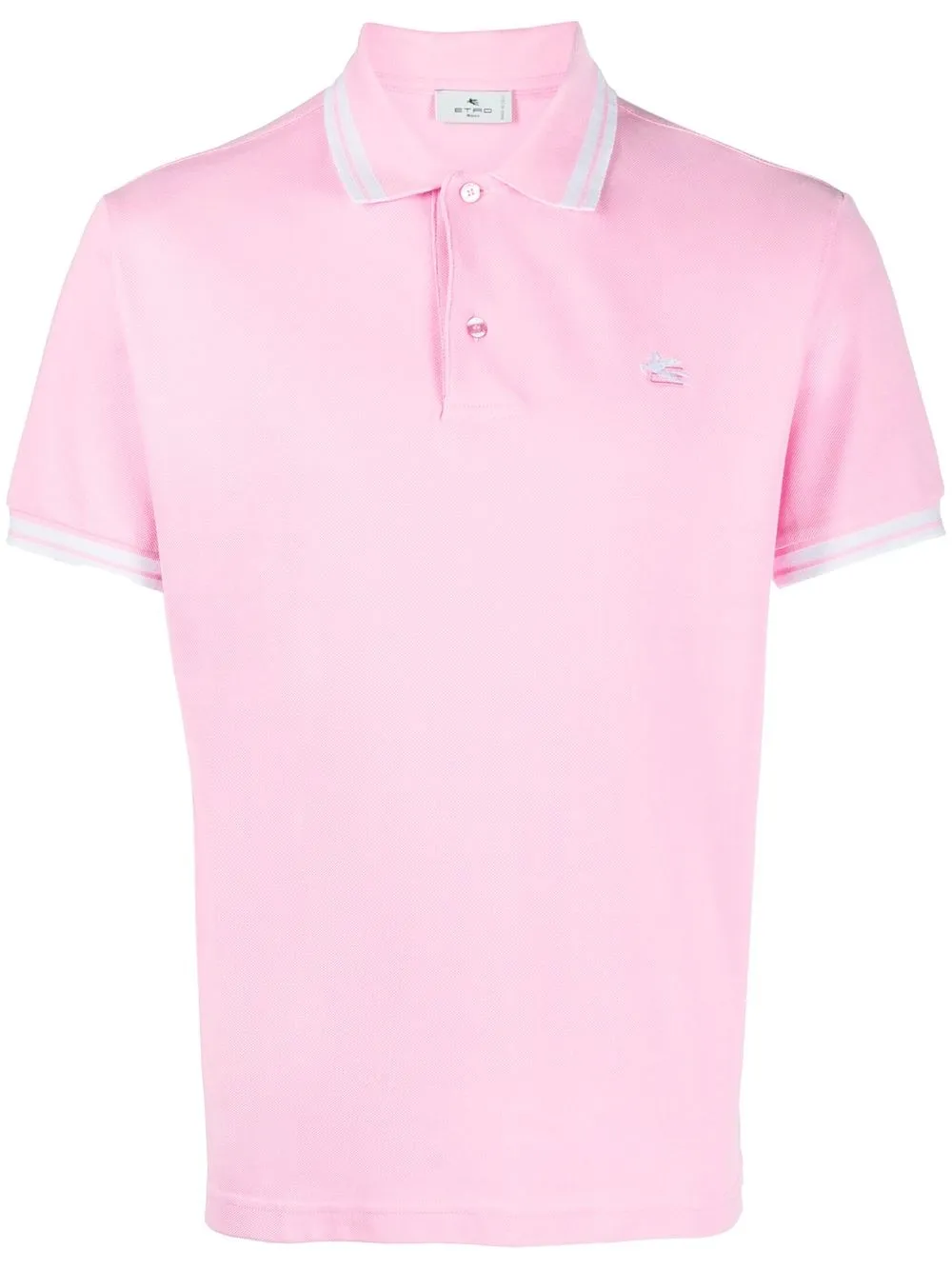 

ETRO playera tipo polo con motivo Pegaso - Rosado