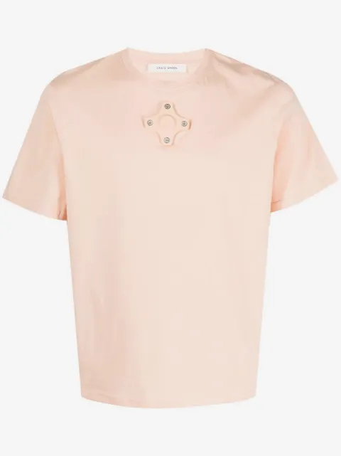 Craig Green eyelet-detail short-sleeve T-shirt 