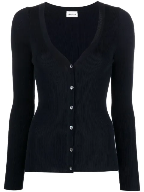 P.A.R.O.S.H. ribbed-knit V-neck cardigan