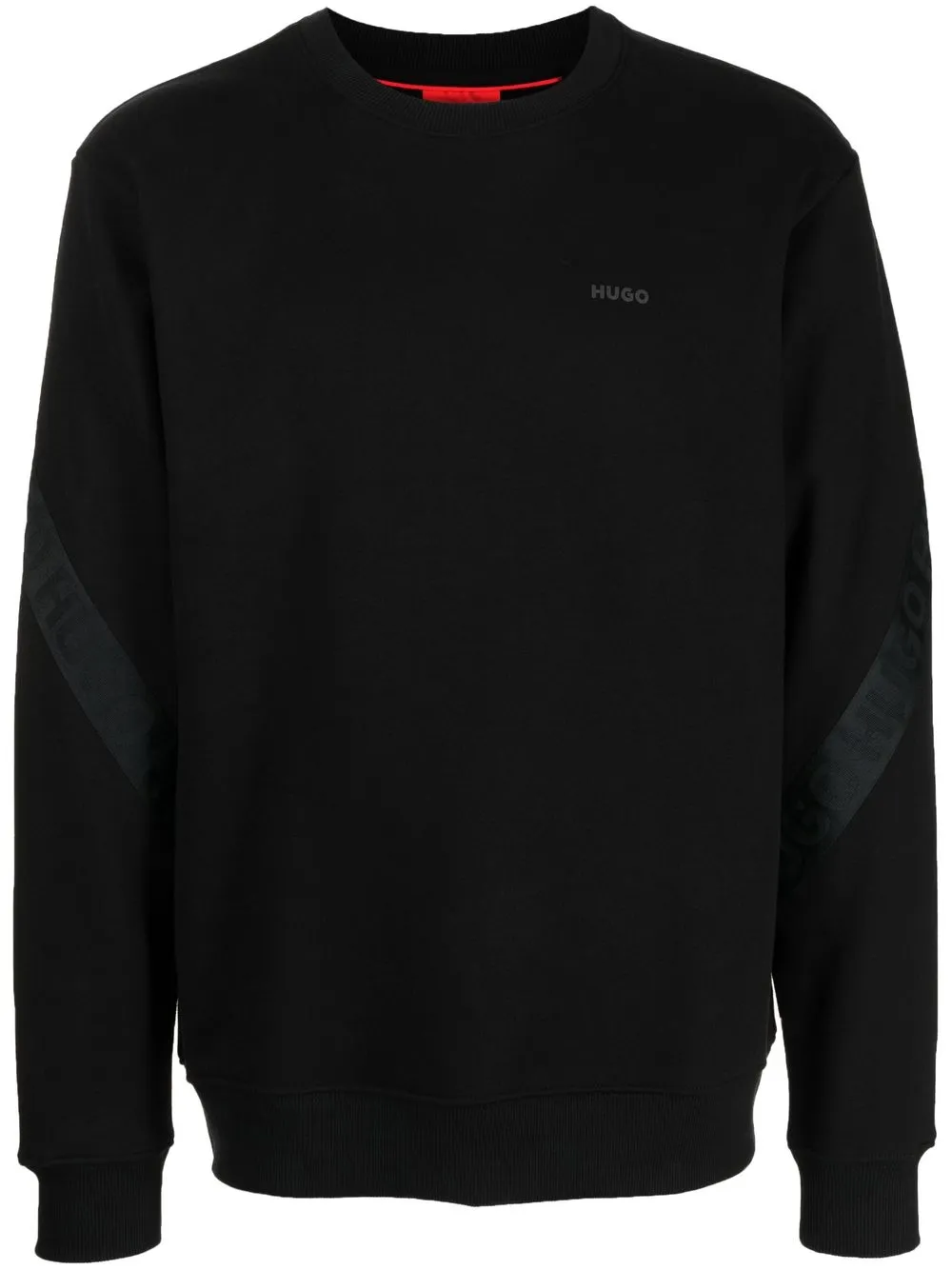 

HUGO logo-tape detail jumper - Black