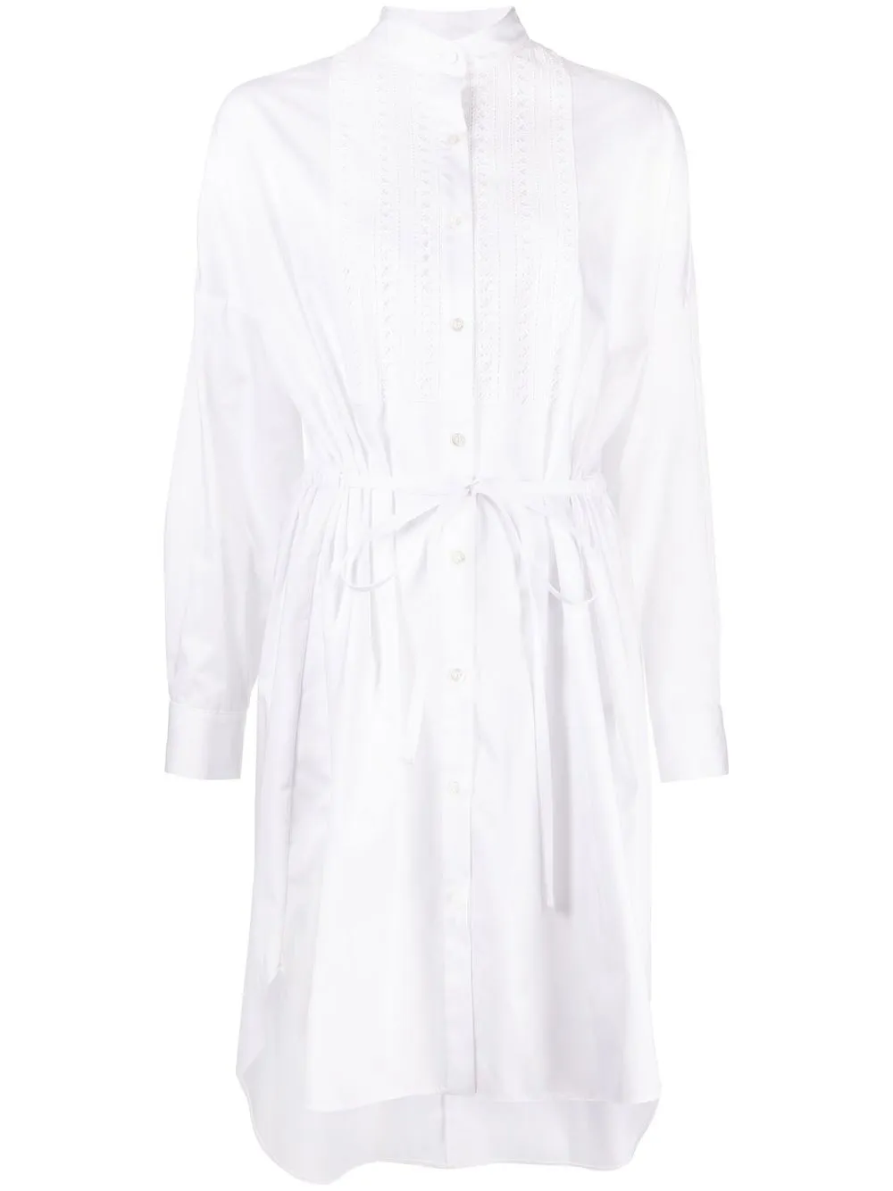 

Adam Lippes long sleeves shirt dress - White