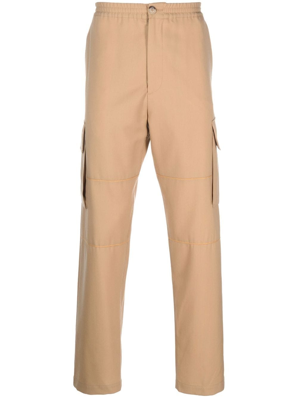 Shop Marni Straight-leg Cargo Pants In Neutrals