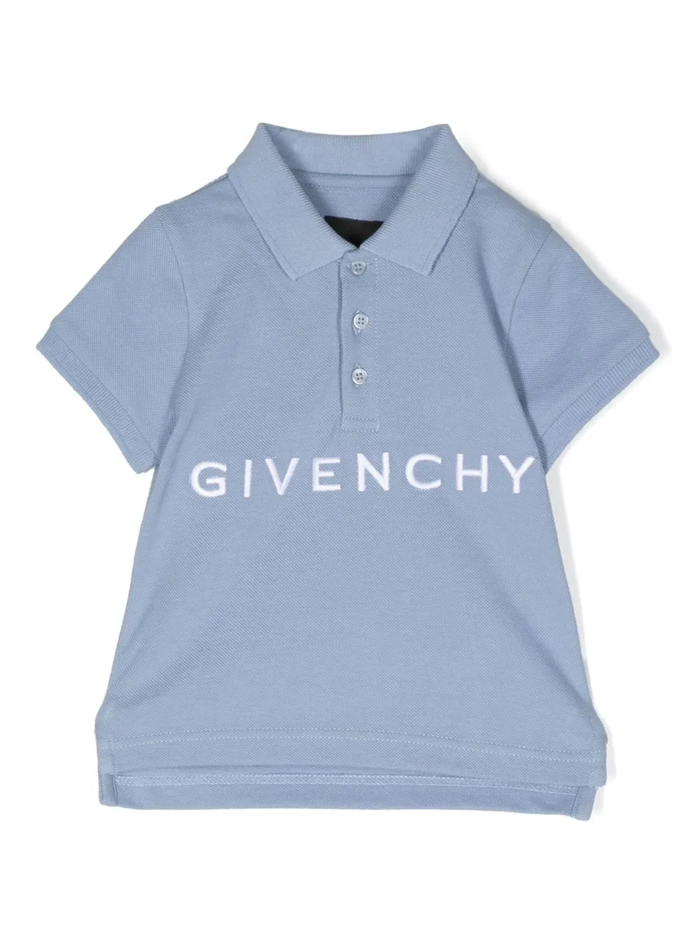 

Givenchy Kids embroidered-logo polo - Blue
