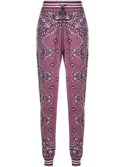 AMIRI bandana-pattern knitted track pants