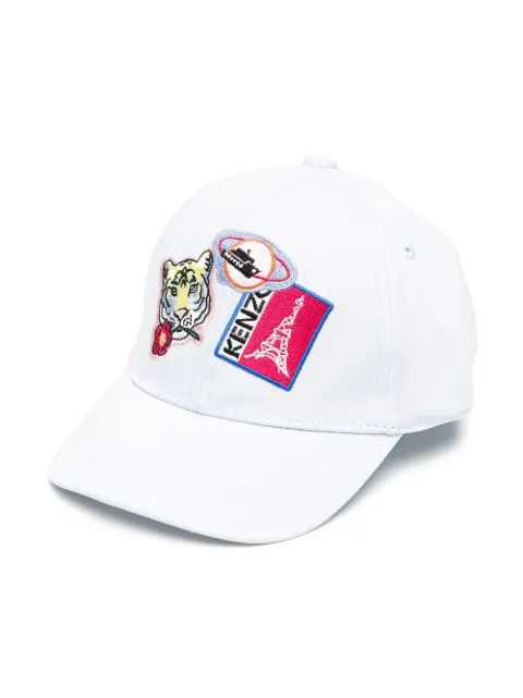 Kenzo Kids embroidered cotton cap
