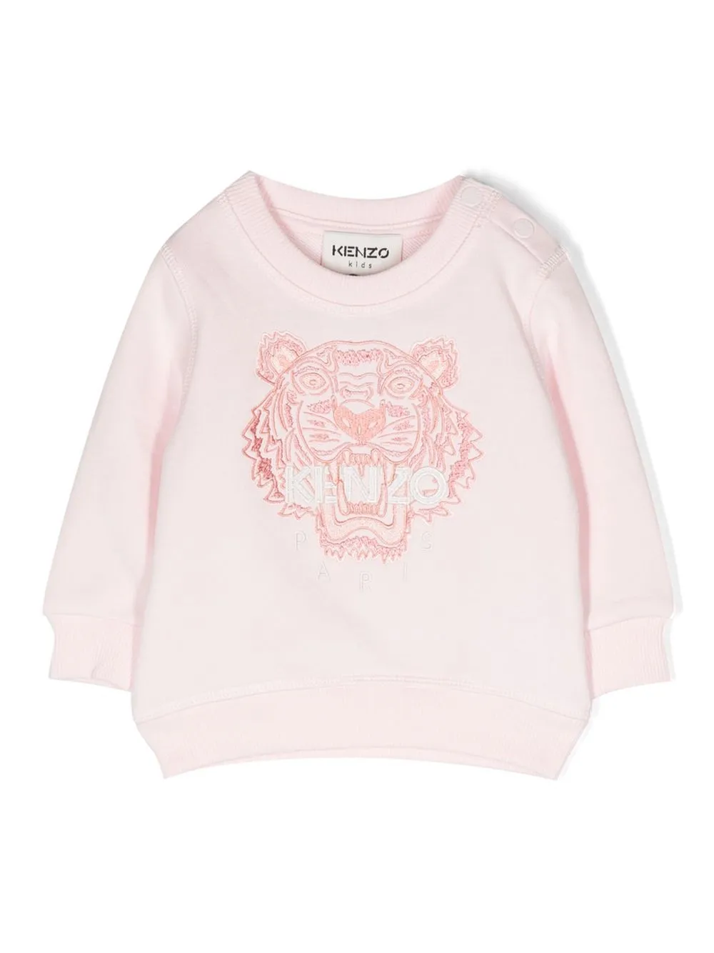 

Kenzo Kids embroidered-tiger motif sweatshirt - Pink