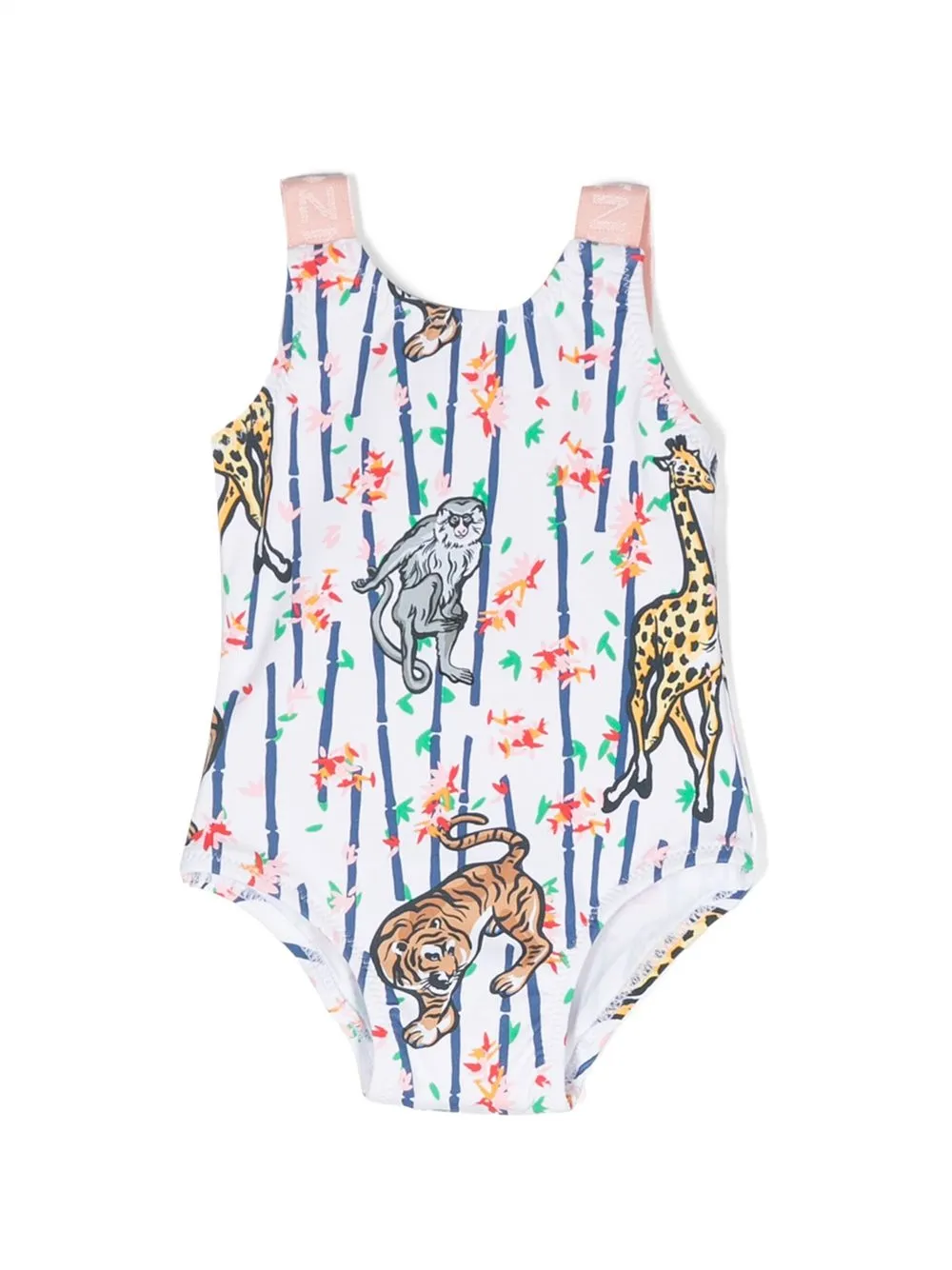 

Kenzo Kids jungle-print swimsuit - White