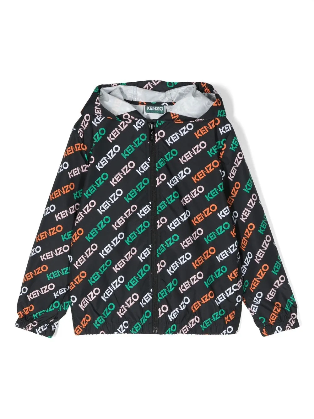 

Kenzo Kids all-over logo print jacket - Black