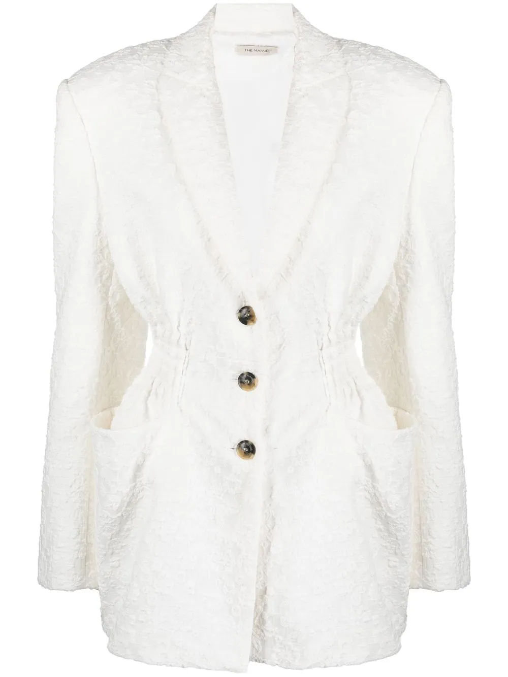 THE MANNEI ANTIBES ELASTICATED-WAIST BLAZER