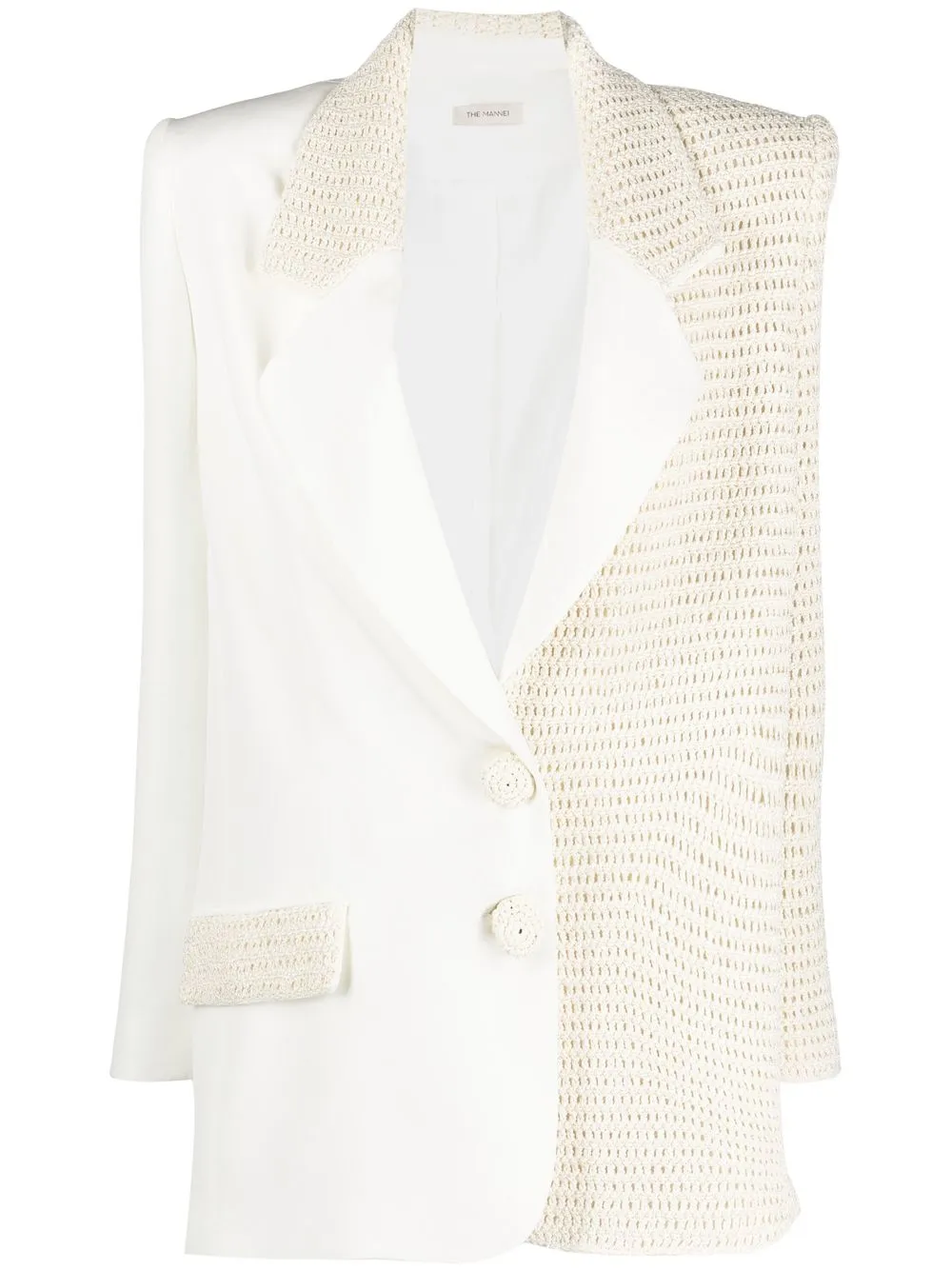 

The Mannei Caen panelled single-breasted blazer - Neutrals