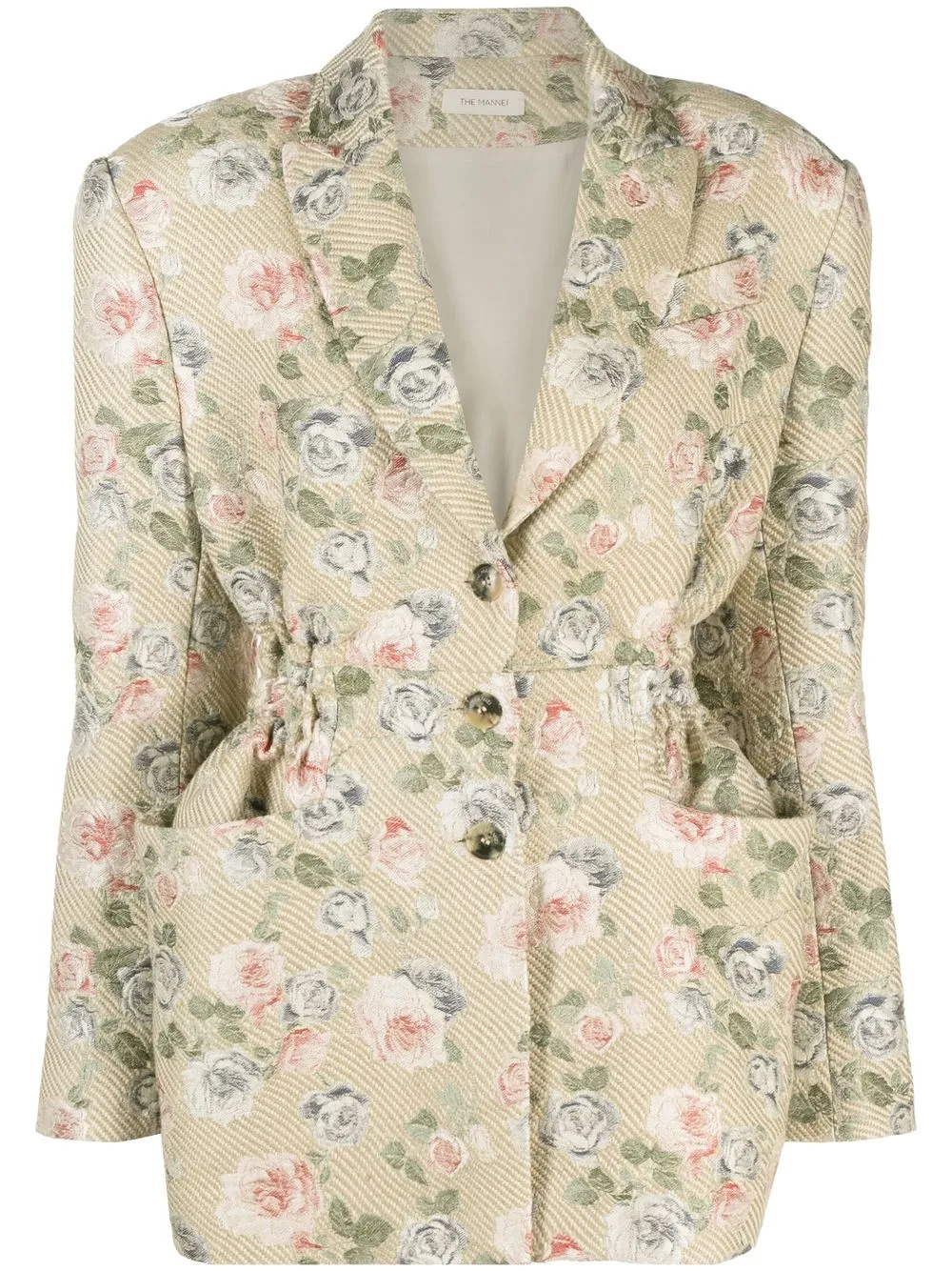 

The Mannei Antibes floral single-breasted blazer - Neutrals