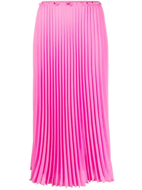 RED Valentino plisserad midikjol med hög midja