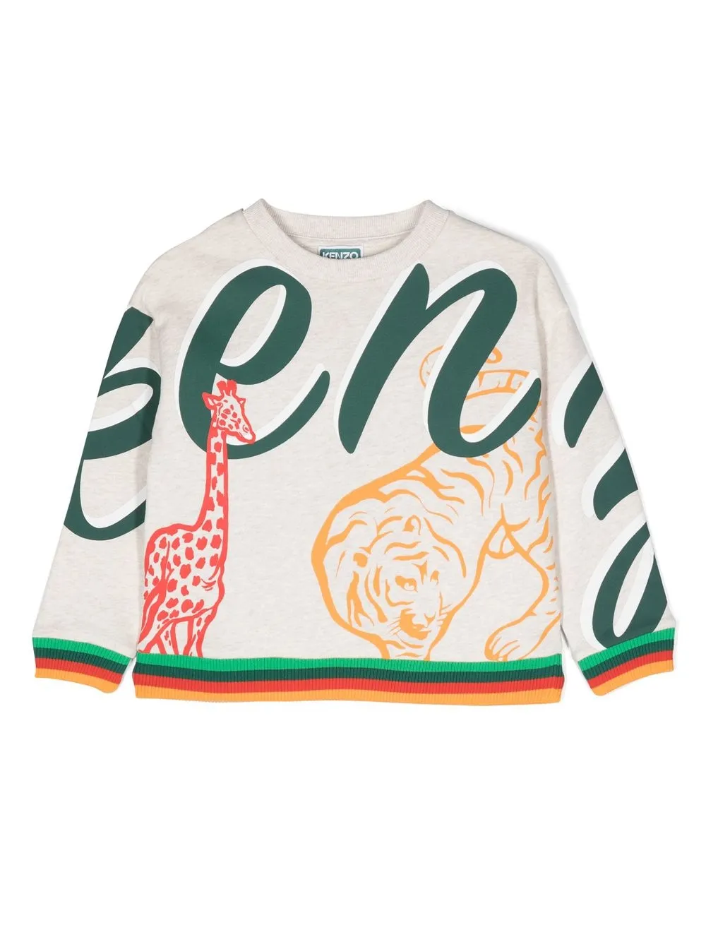 

Kenzo Kids jungle-print sweatshirt - Neutrals