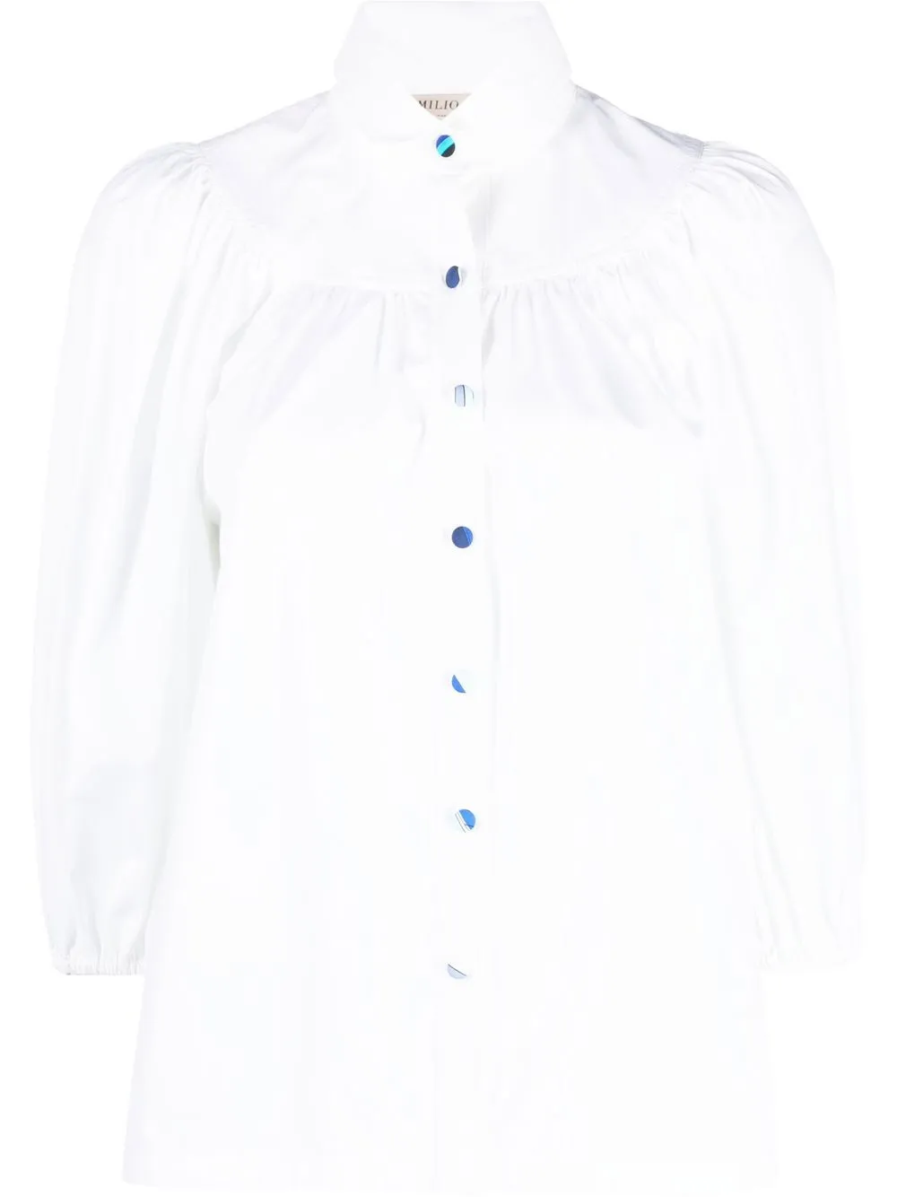 

PUCCI camisa manga farol - Blanco