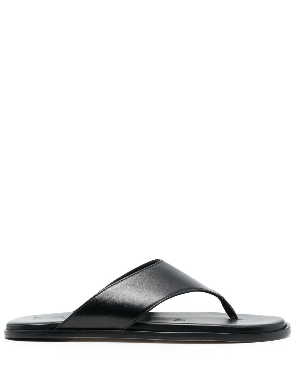 

Dear Frances leather flip flops - Black