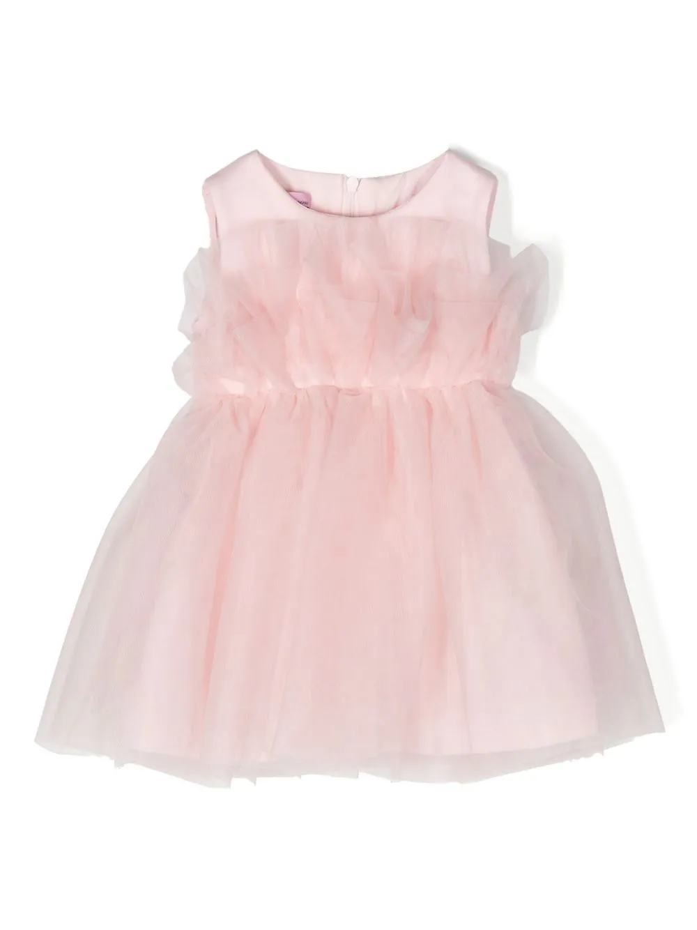 Miss Blumarine Babies' Ruffle-detail Cotton Dress In Pink