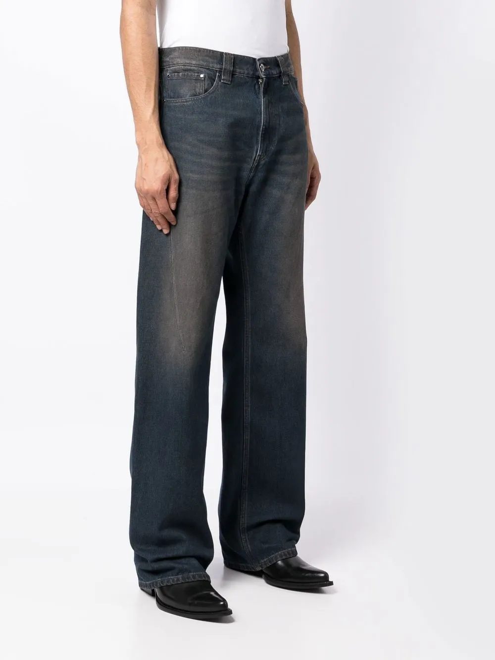 Y/Project logo-embroidered straight-leg Jeans - Farfetch