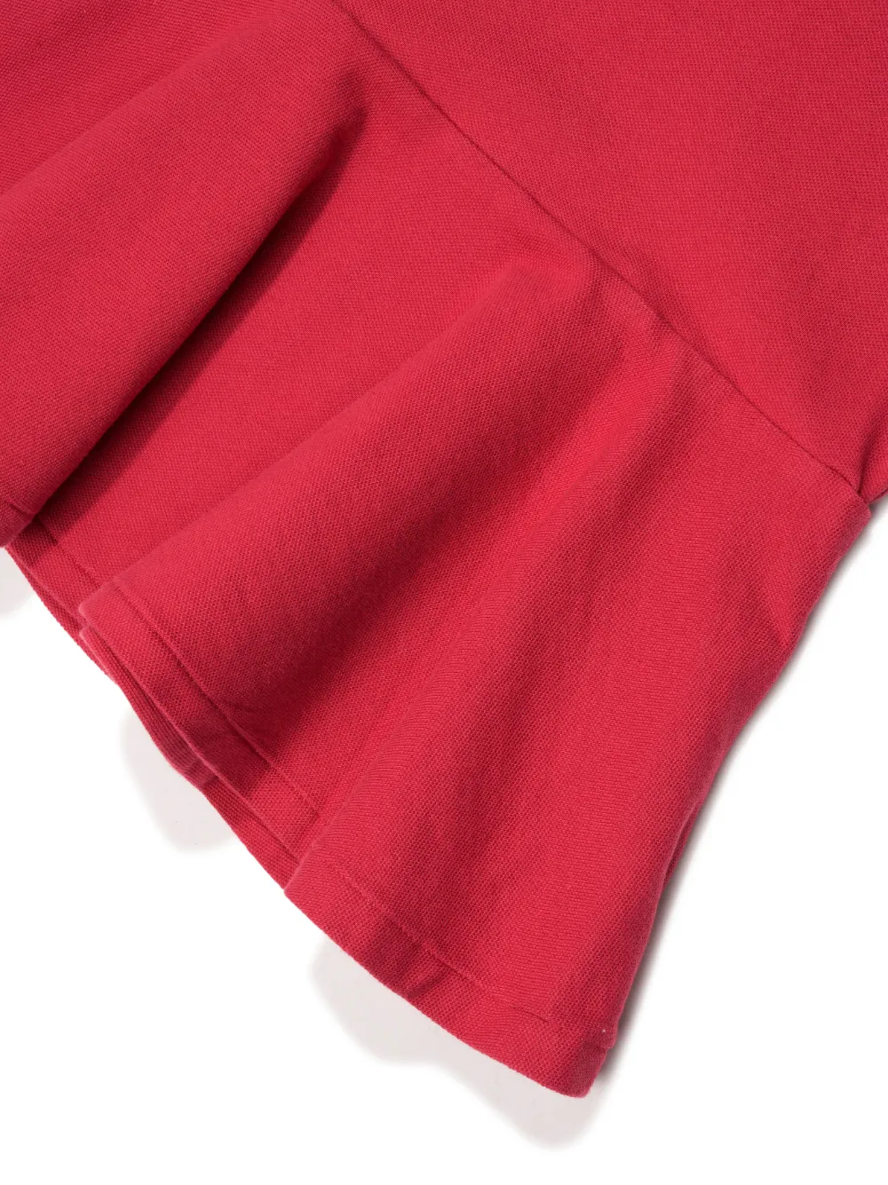 POLO RALPH LAUREN EMBROIDERED-LOGO PEPLUM DRESS