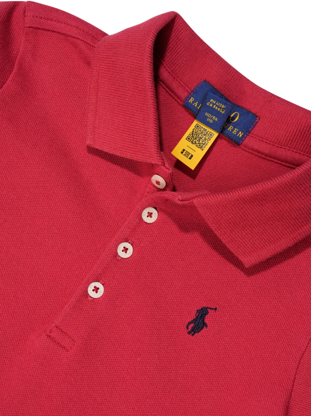 POLO RALPH LAUREN EMBROIDERED-LOGO PEPLUM DRESS