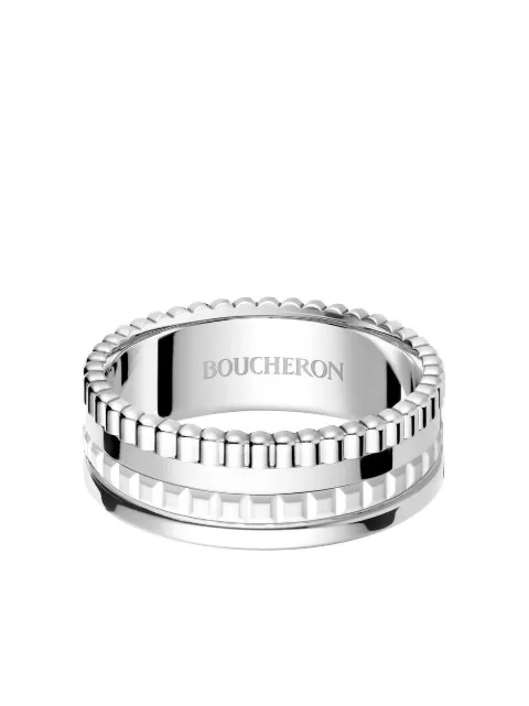 Boucheron 18kt white gold Quatre Double White Edition ring