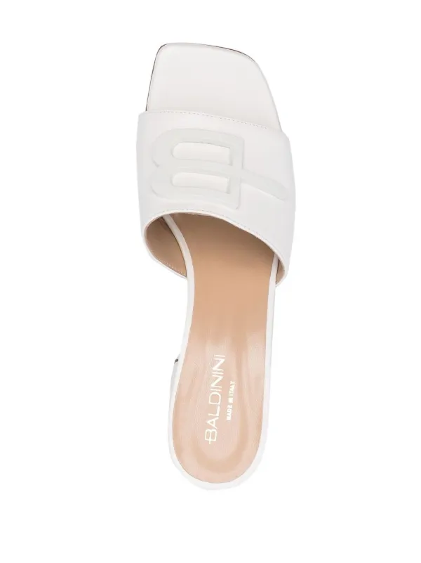 サンダル・ミュール Baldinini Sabot Open Toe Woman Sandals Baldinini Open Toe Sandals | White | FARFETCH JO