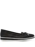 Baldinini panelled detailled ballerina shoes - Black