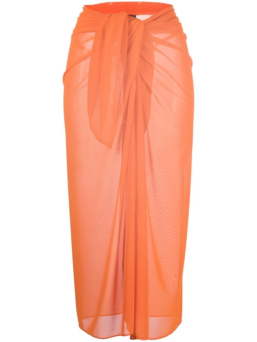 fisico wraparoud mesh sarong - orange