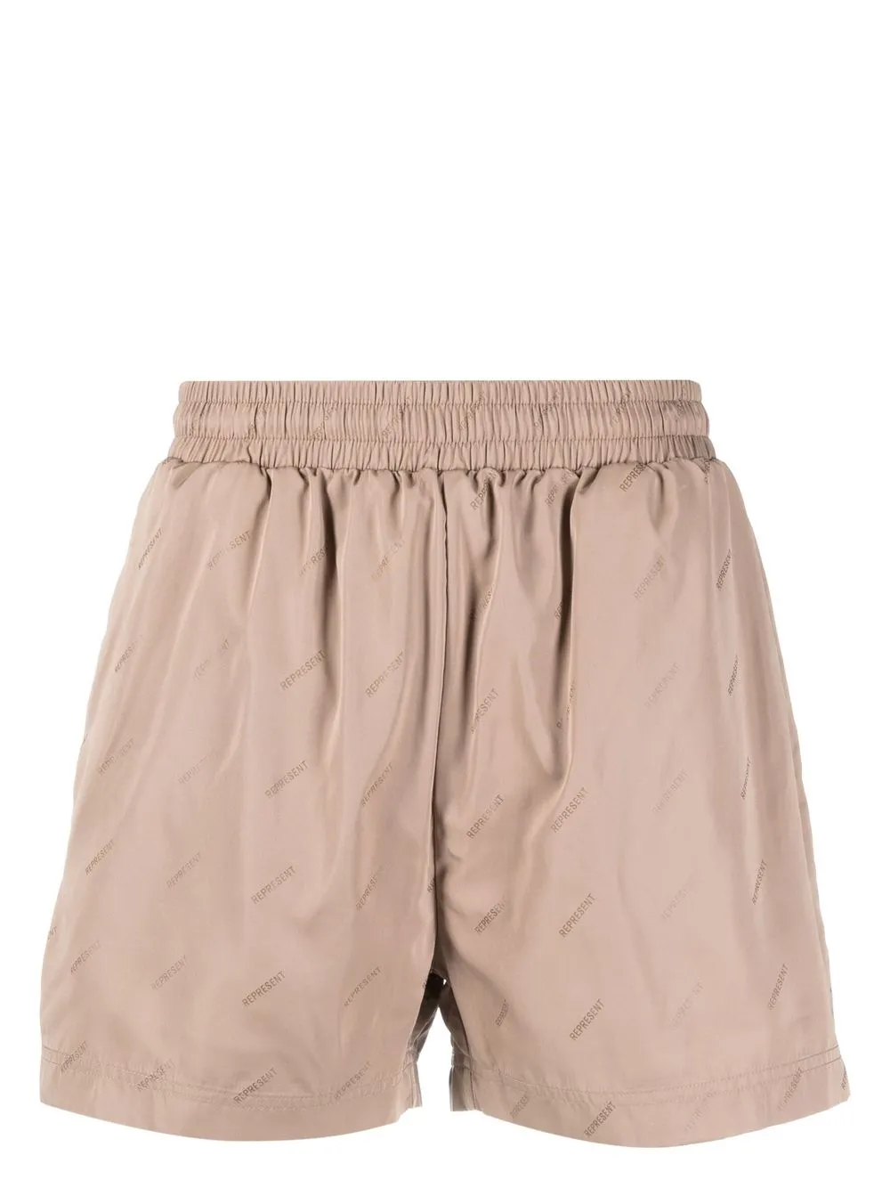 

Represent all-over logo print swim shorts - Neutrals