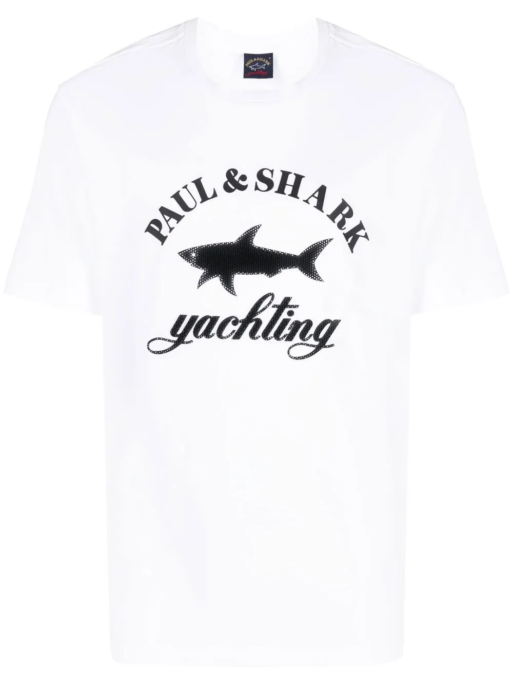 

Paul & Shark logo-print cotton T-shirt - White