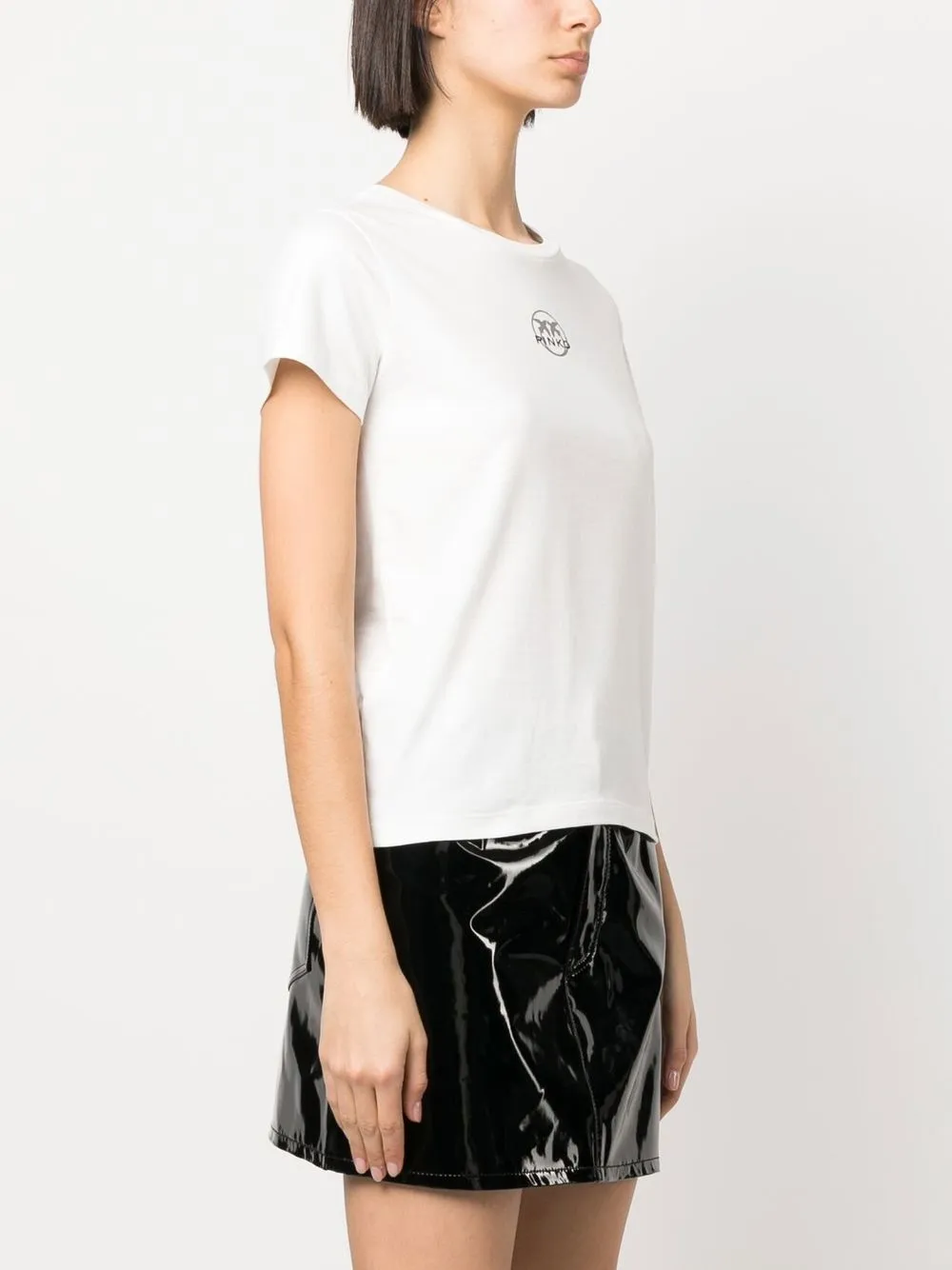 PINKO White Cotton T-Shirt